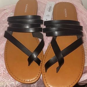 Sonoma Goods For Life® Cressida Women's Thong Sandals BLACK